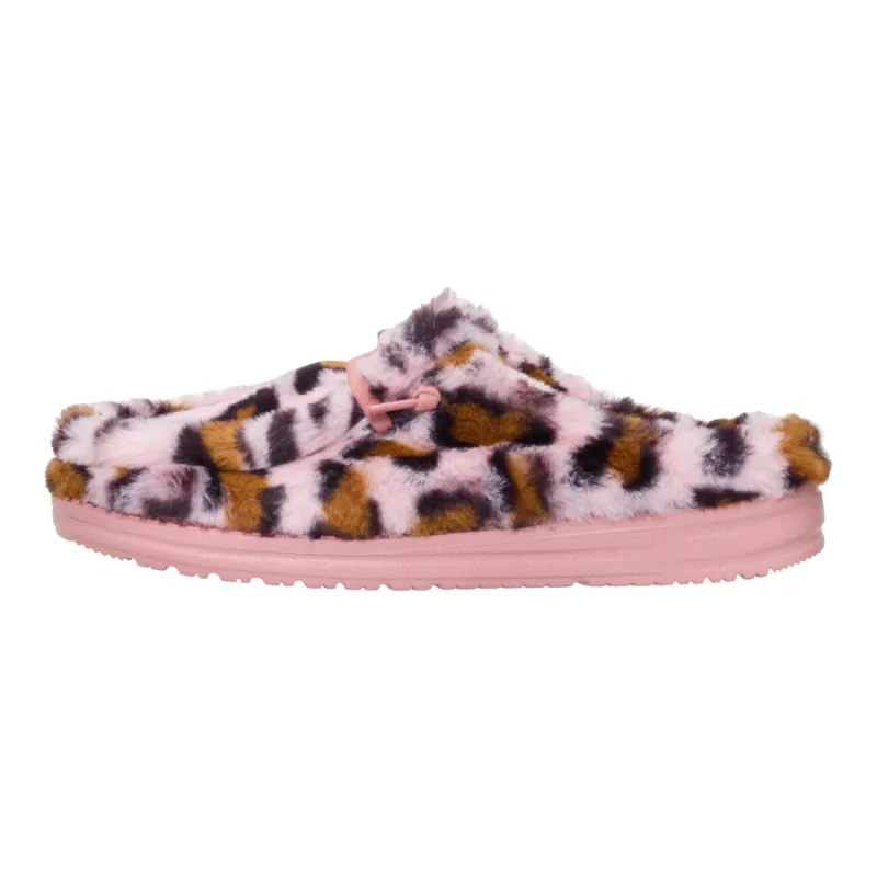 Wendy Slipper Leo Fur - Pink/Multi sold by Hey Dude