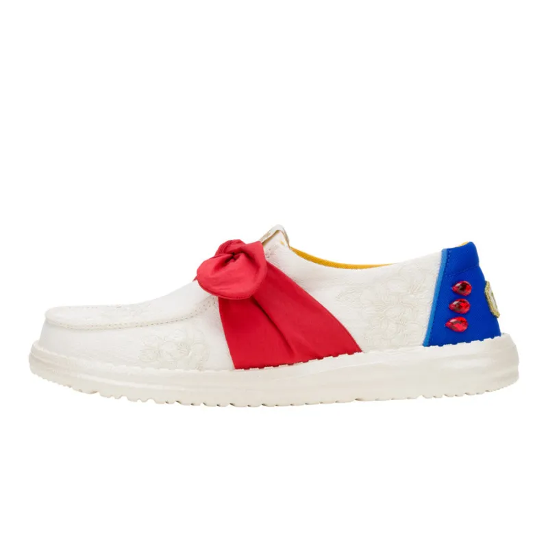 Wendy Bow Snow White - White/Blue/Red sold by Hey Dude