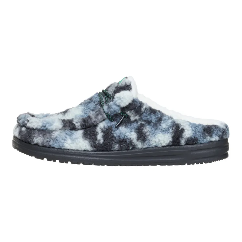 Wally Slipper Cozy Camo - Stormy Blue/Camo sold by Hey Dude