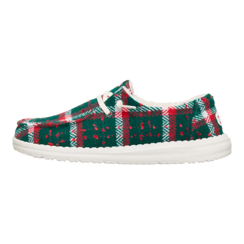Wendy Confetti Plaid Cozy - Red/Green/Multi sold by Hey Dude