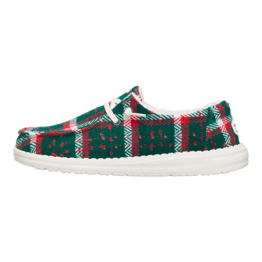 Wendy Confetti Plaid Cozy - Red/Green/Multi sold by Hey Dude
