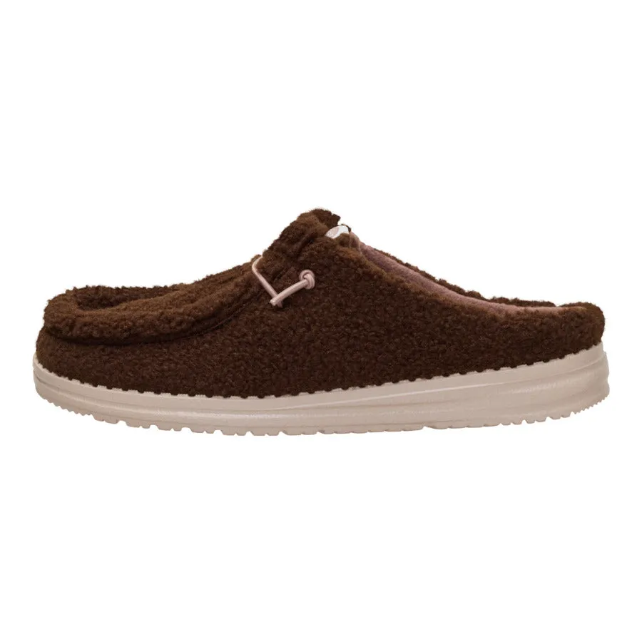 Wendy Slip Sherpa - Dark Brown sold by Hey Dude