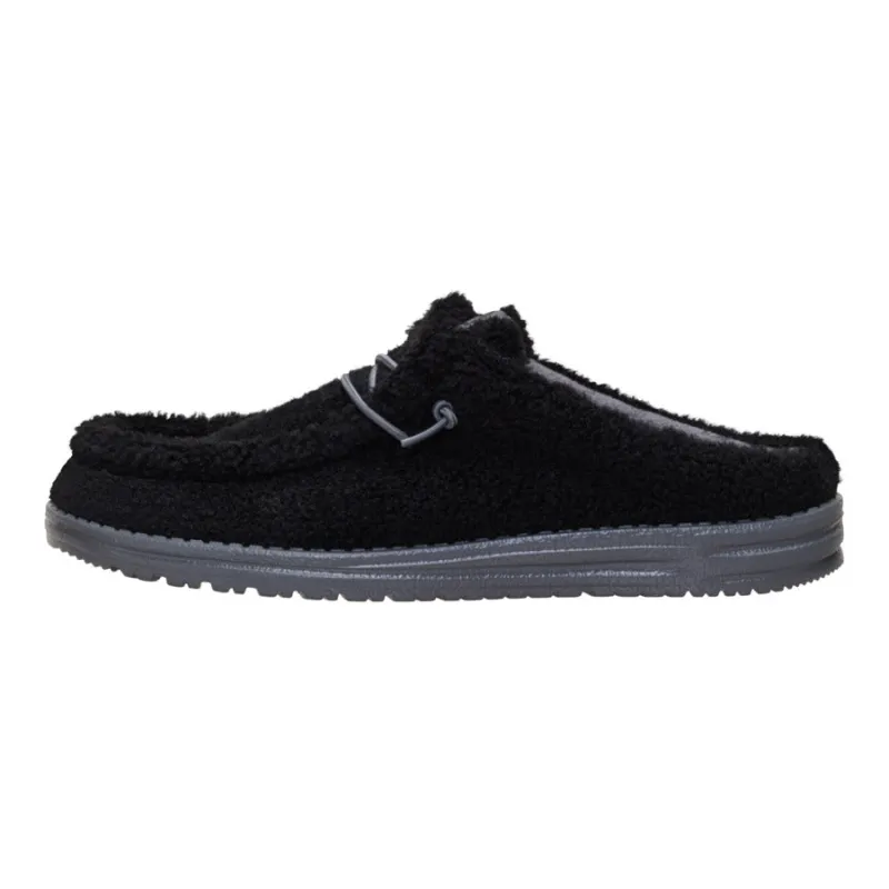 Wally Slip Sherpa - Black sold by Hey Dude