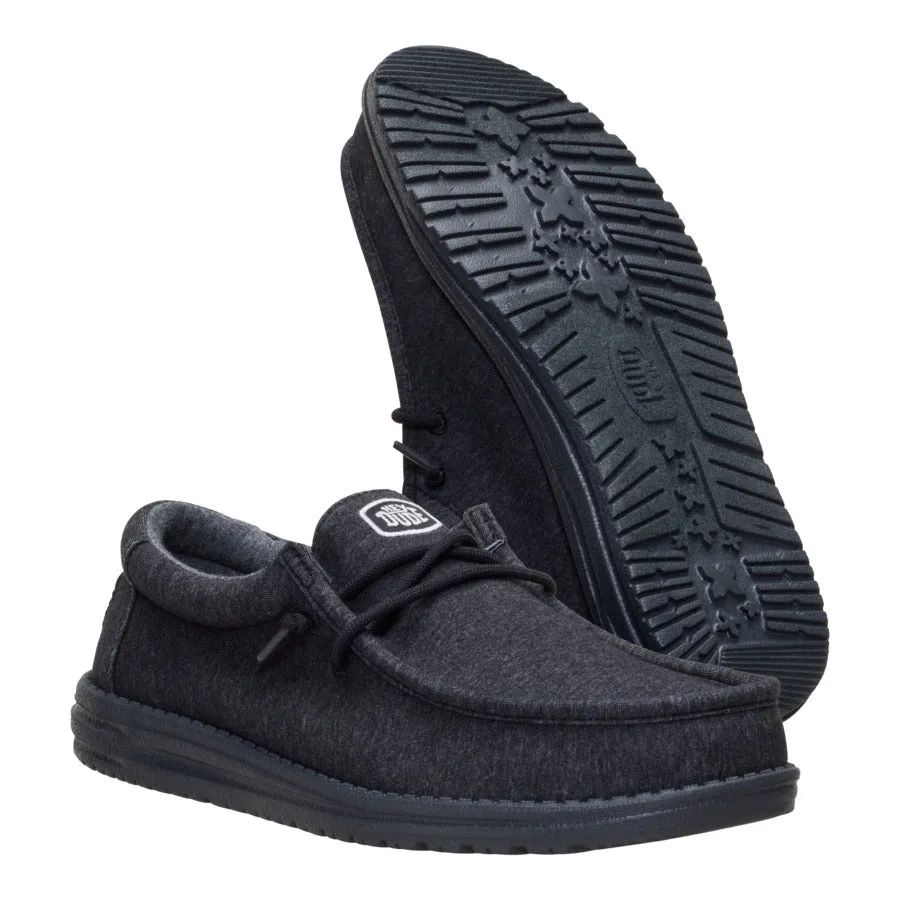 Wally Stretch Jersey - Heather Black/Black sold by Hey Dude product image thumbnail 3