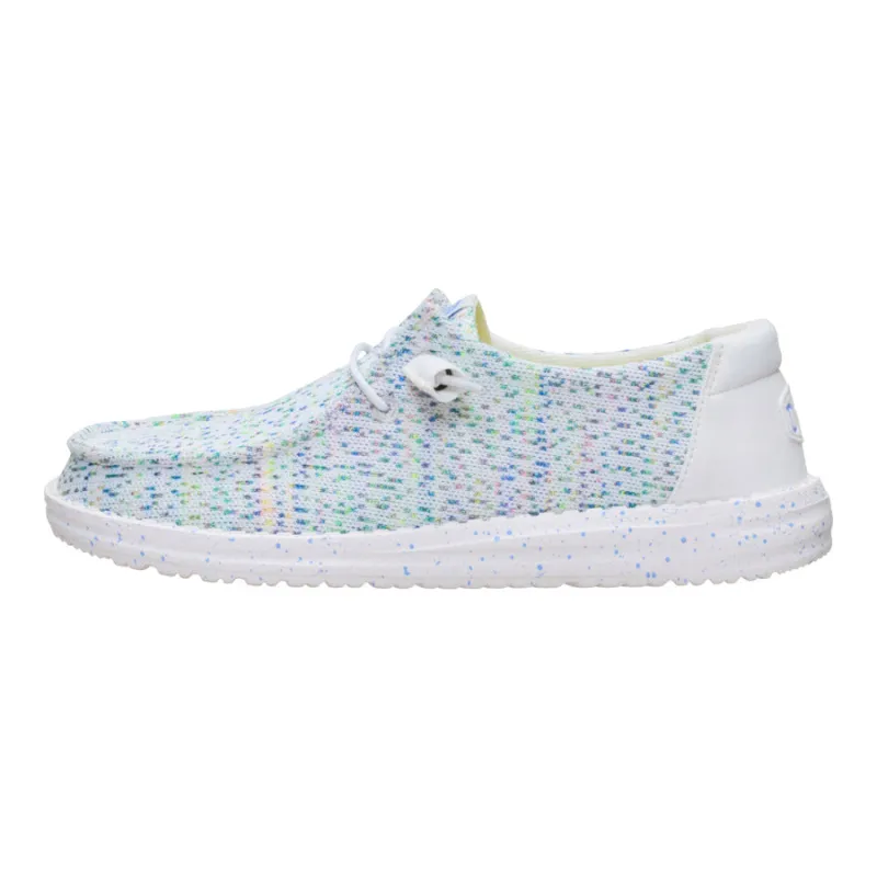 Wendy Stretch Speckle - White/Multi sold by Hey Dude