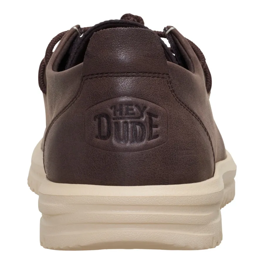 Wally NXT Moc Leather - Mole Brown/Wood Ash sold by Hey Dude product image thumbnail 5