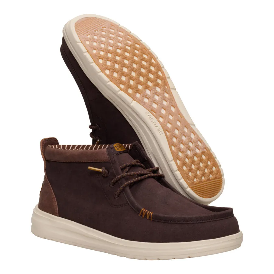 Wally Mid Gripr Vin Classic - Mole Brown/Downtown Brown sold by Hey Dude product image thumbnail 3