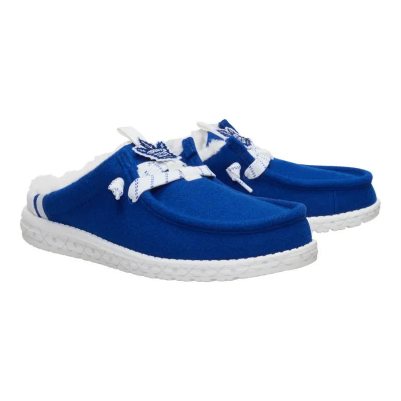NHL® Toronto Maple Leafs® Wally Slip - Electric Blue/White made by Hey Dude
