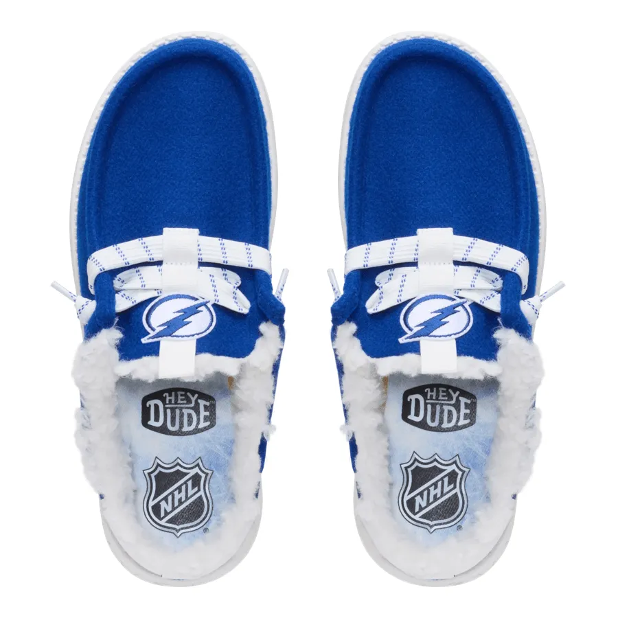 NHL® Tampa Bay Lightning® Wally Slip - Varsity Blue/White sold by Hey Dude product image thumbnail 4