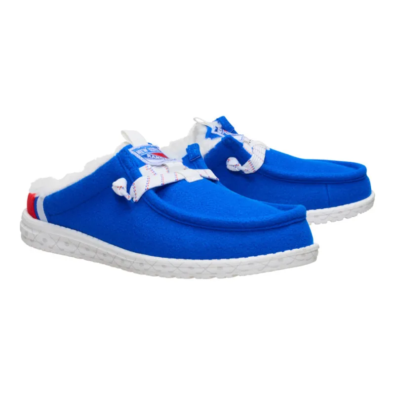 NHL® New York Rangers® Wally Slip - Varsity Blue/Red made by Hey Dude