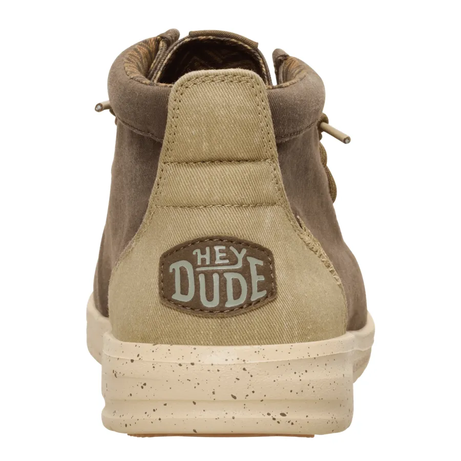 Wally Mid Gripr Stretch Canvas - Teak Brown/Multi sold by Hey Dude product image thumbnail 5