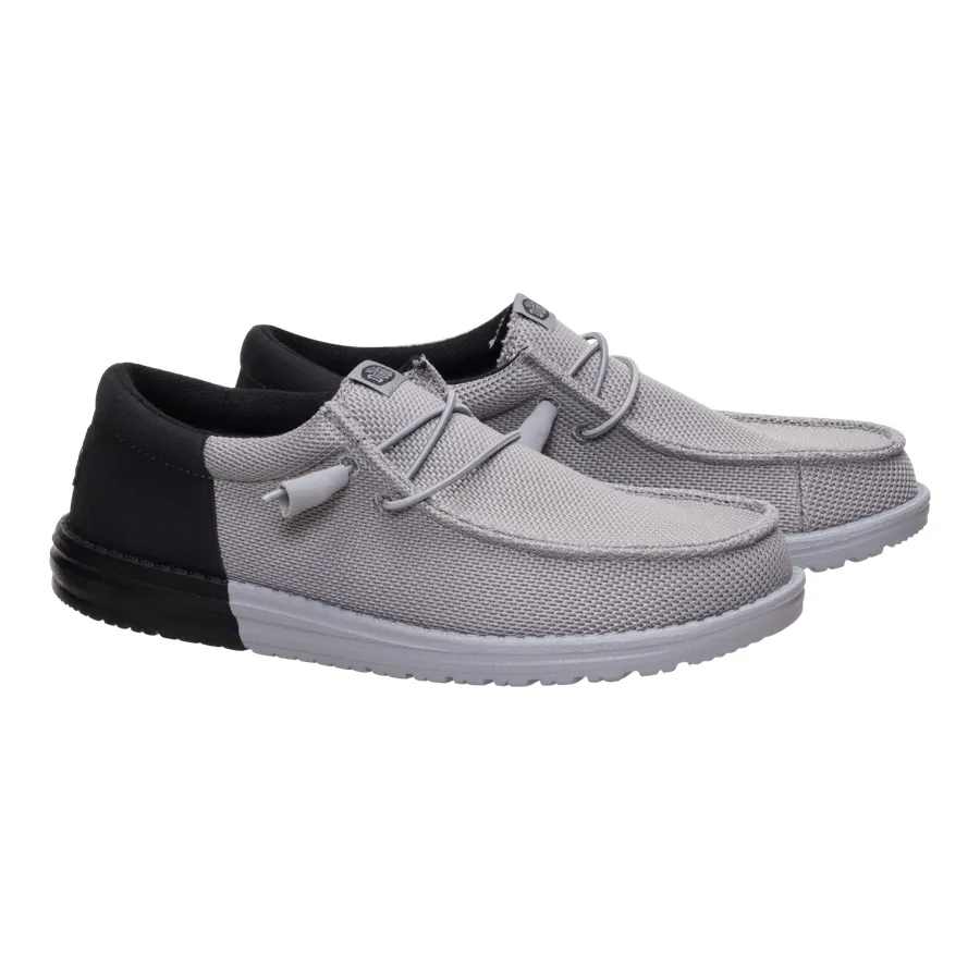 Wally Funk Mesh Split - Flannel Grey/Black sold by Hey Dude product image thumbnail 2