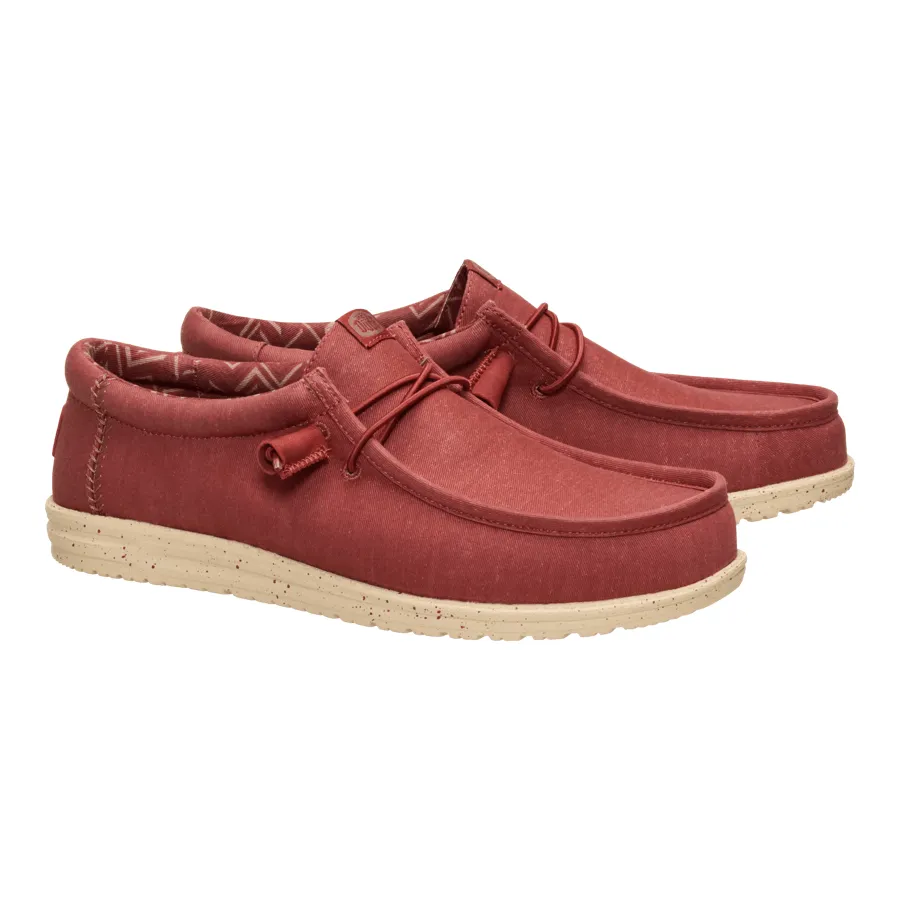 Wally Stretch Canvas - Burnt Red/Boulder Tan sold by Hey Dude product image thumbnail 2