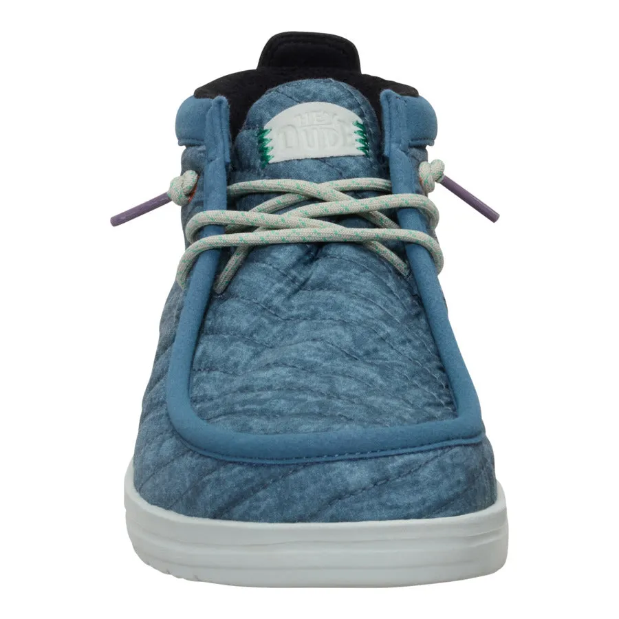 Wally Mid Gripr Washed Quilt - Stormy Blue/Multi sold by Hey Dude product image thumbnail 4