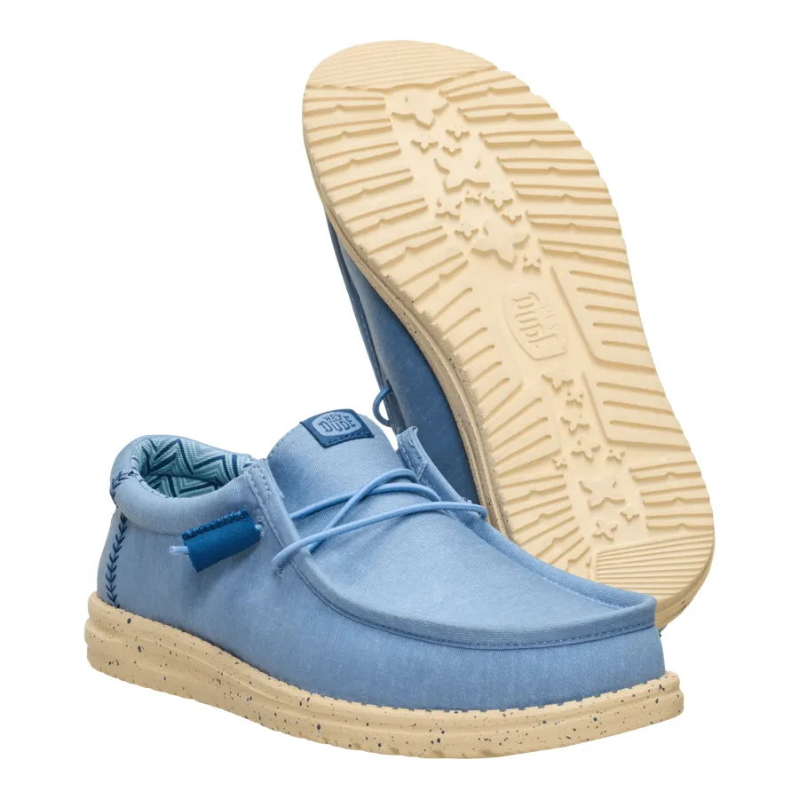 Wally Stretch Canvas - Faded Denim/Boulder Tan sold by Hey Dude product image thumbnail 3