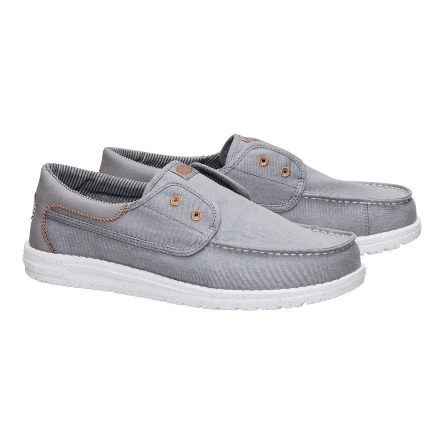 Wally Cru Stretch Canvas - Flannel Grey/Multi sold by Hey Dude product image thumbnail 2