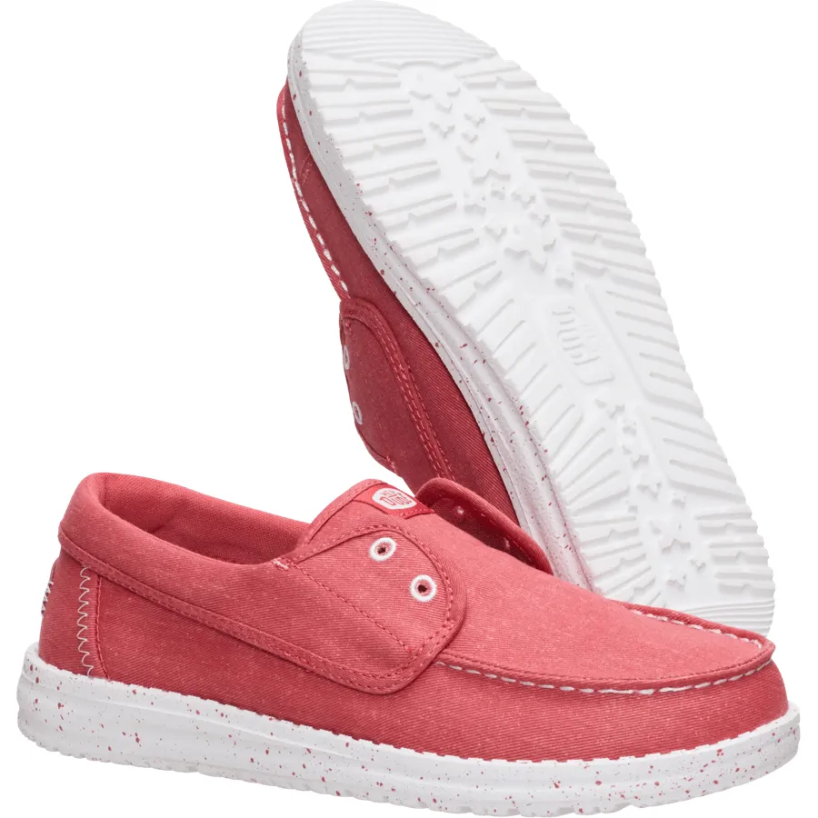 Wendy Cru Stretch Canvas - Washed Red sold by Hey Dude product image thumbnail 3