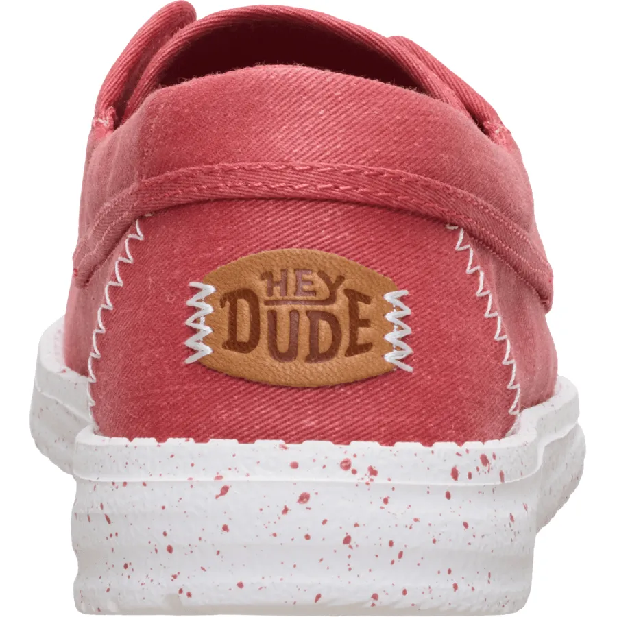 Wendy Cru Stretch Canvas - Washed Red sold by Hey Dude product image thumbnail 5