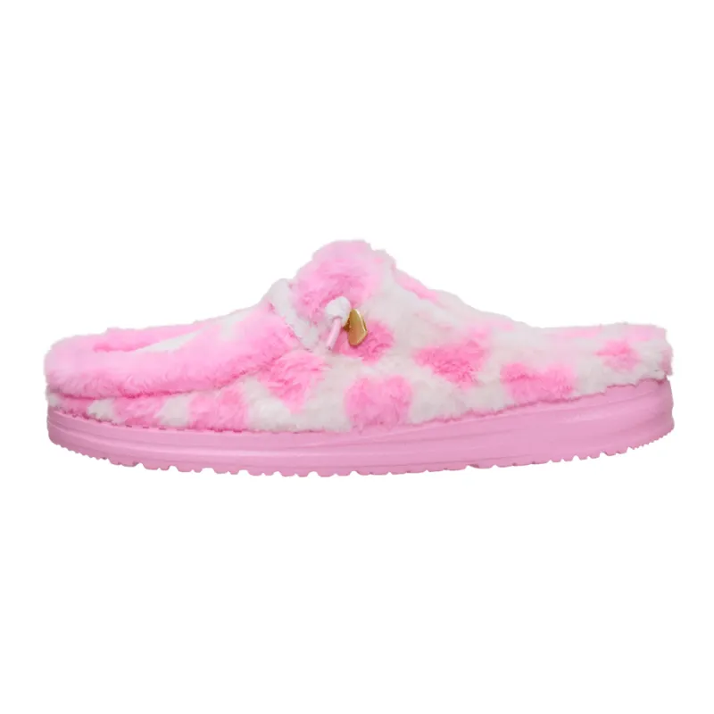 Wendy Slipper Hearts - Pink/White sold by Hey Dude