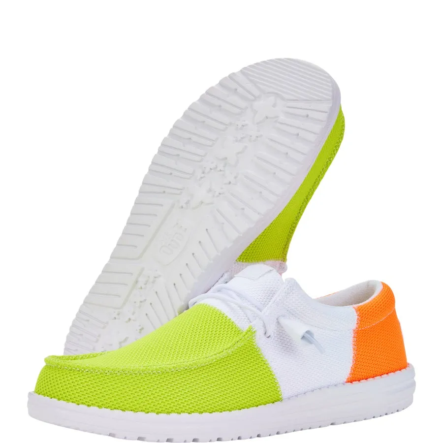 Wally Neon Tri - Lime/Punch sold by Hey Dude product image thumbnail 3