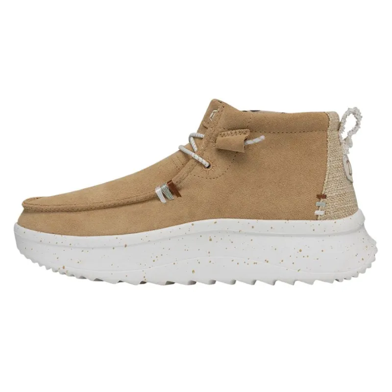 Wendy Peak Hi Suede - Tan sold by Hey Dude