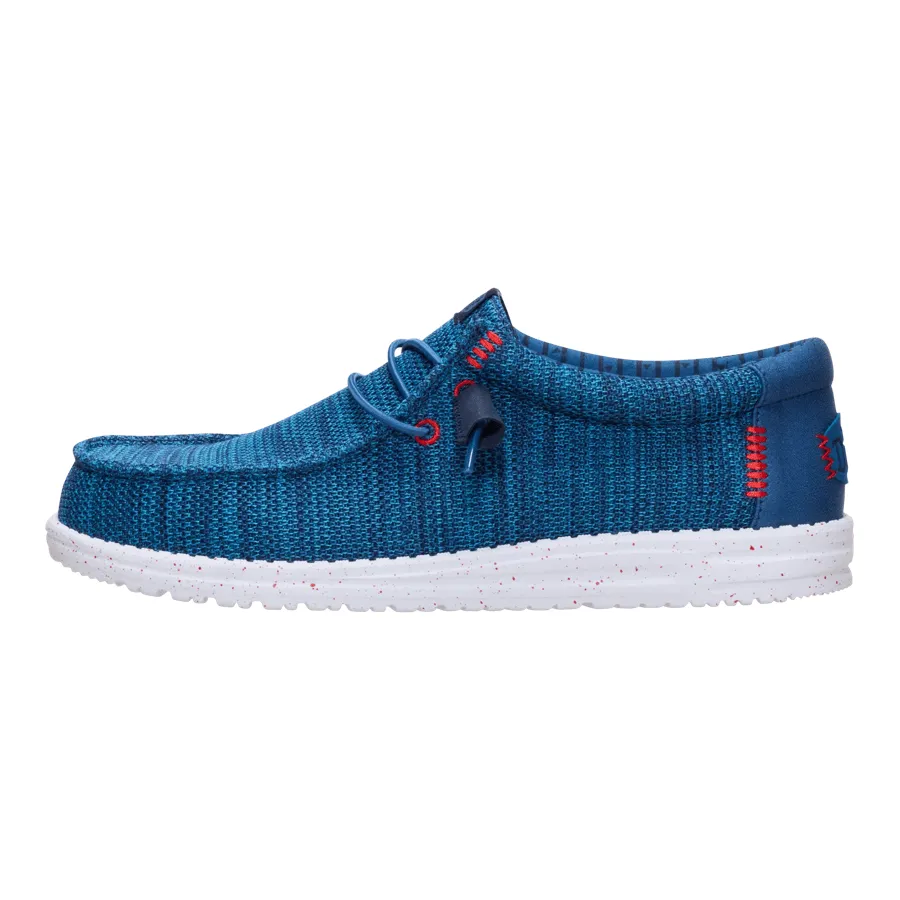 Wally Stretch Sox - Ensign Blue/Multi sold by Hey Dude