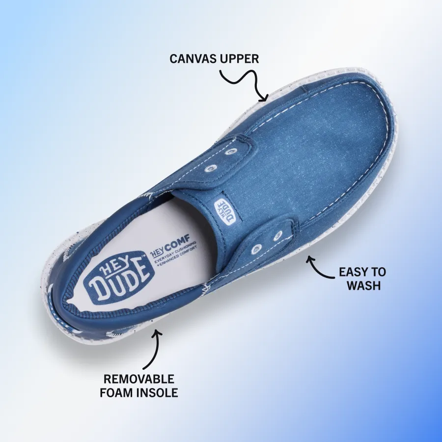 Wally Cru Stretch Canvas - Ensign Blue/Multi sold by Hey Dude product image thumbnail 2