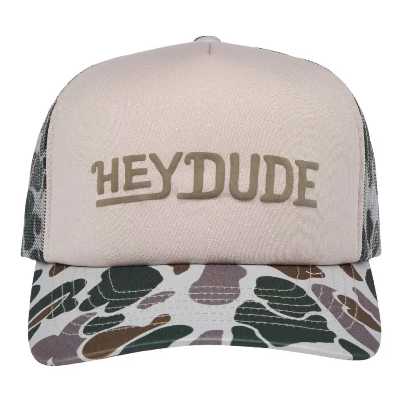HEYDUDE Camo Foam Trucker - Green Camo sold by Hey Dude