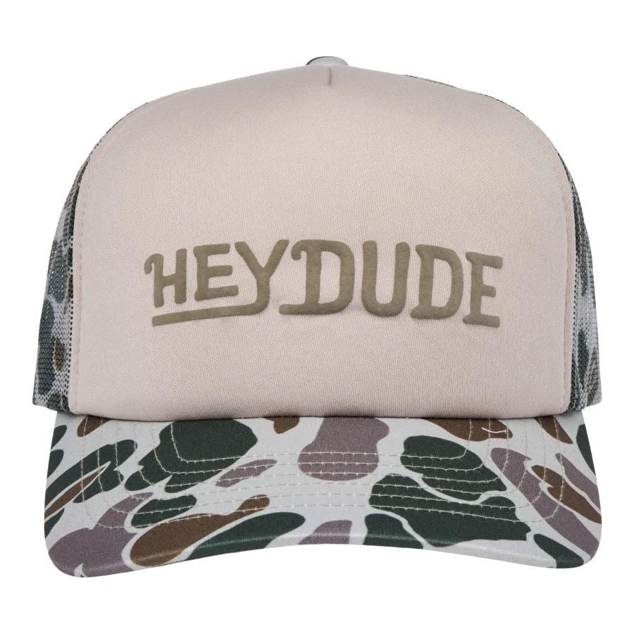 HEYDUDE Camo Foam Trucker - Green Camo sold by Hey Dude