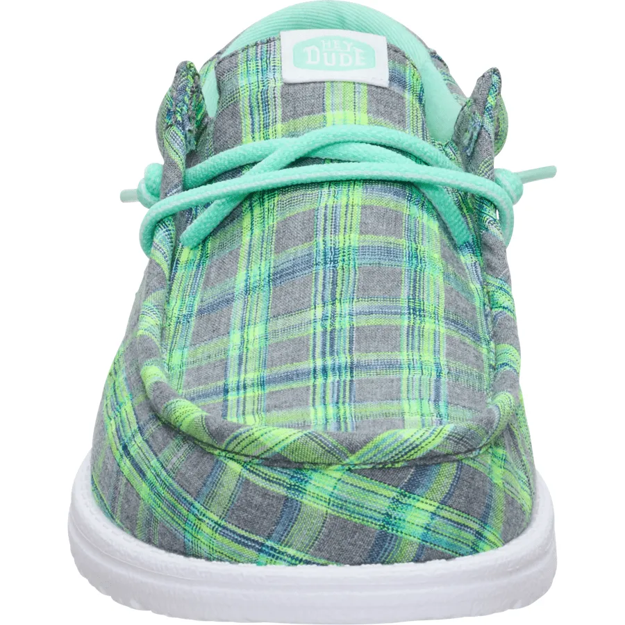 Wally Summer Plaid - Gull Grey/Multi sold by Hey Dude product image thumbnail 4
