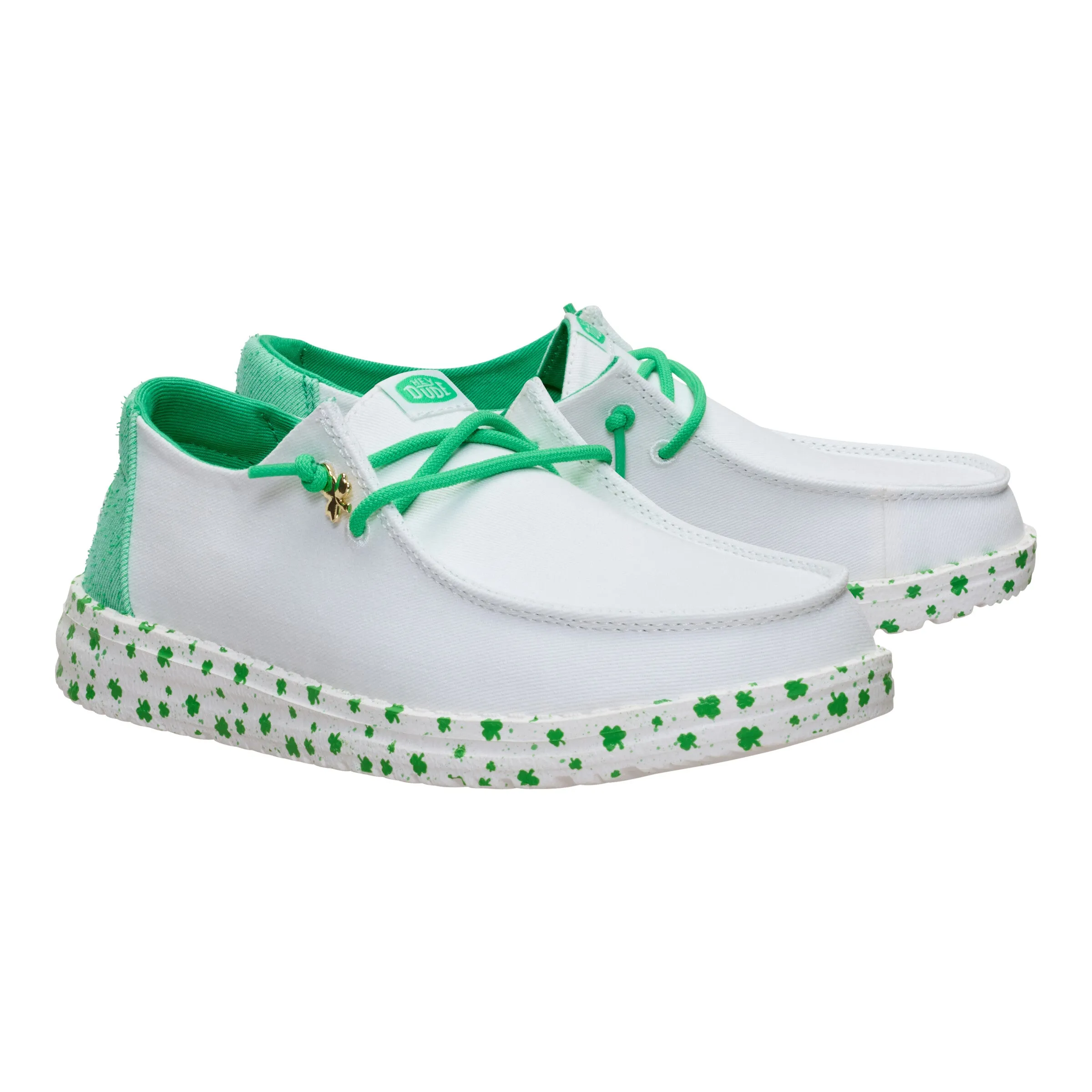 Wendy Shamrock Charm - White/Green sold by Hey Dude product image thumbnail 2