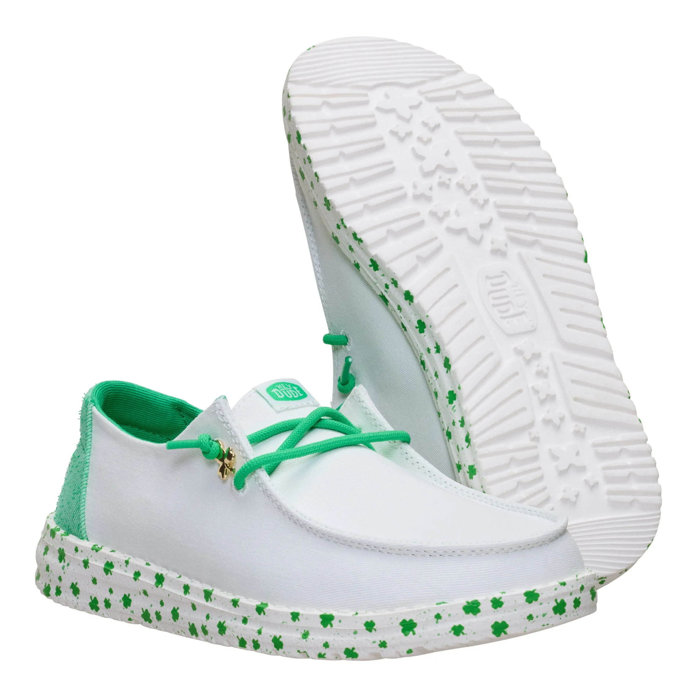 Wendy Shamrock Charm - White/Green sold by Hey Dude product image thumbnail 3