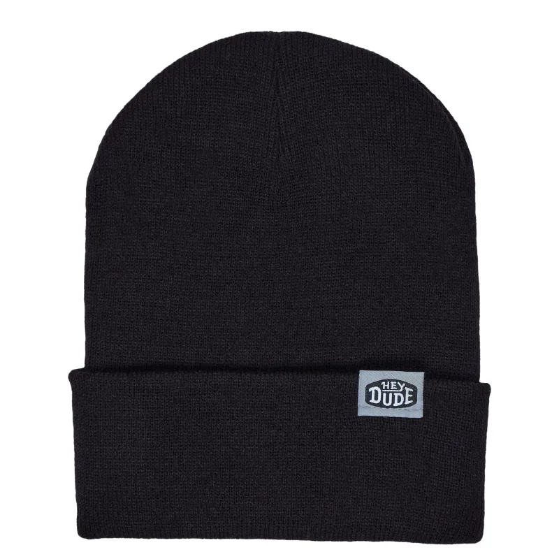 HEYDUDE™ Cuff Beanie - Black made by Hey Dude