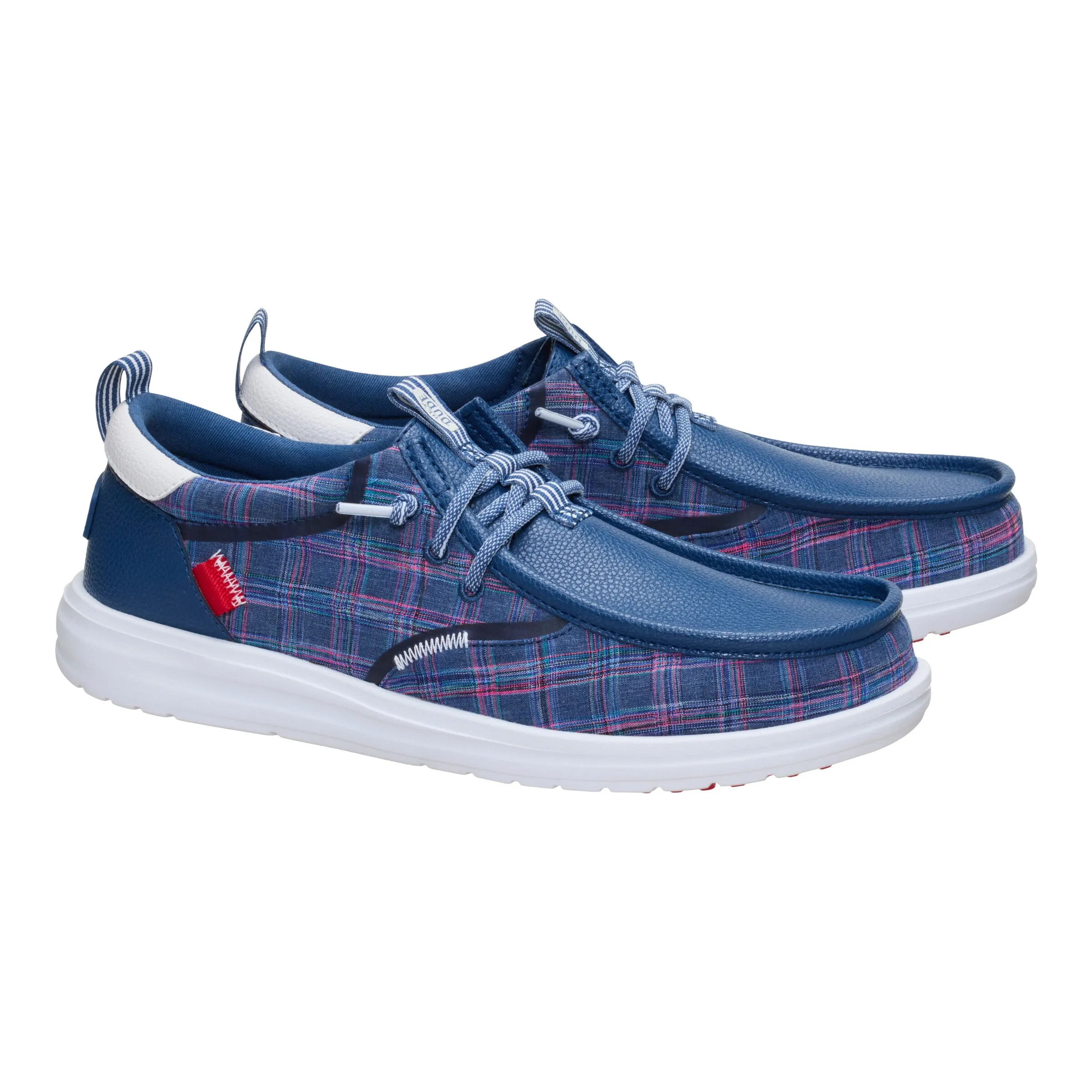 Wally Golf Summer Plaid - Ensign Blue/Multi sold by Hey Dude product image thumbnail 2