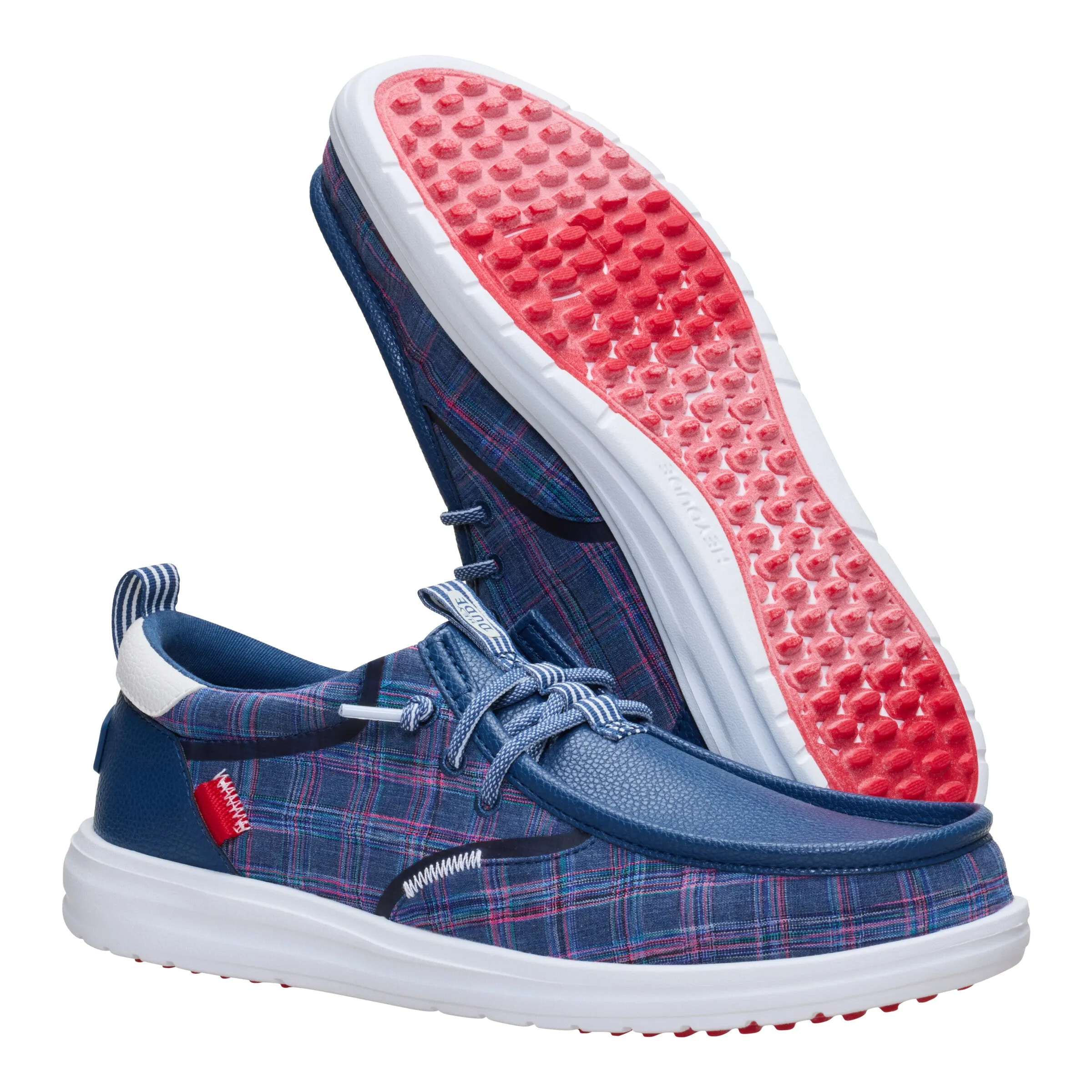 Wally Golf Summer Plaid - Ensign Blue/Multi sold by Hey Dude product image thumbnail 3