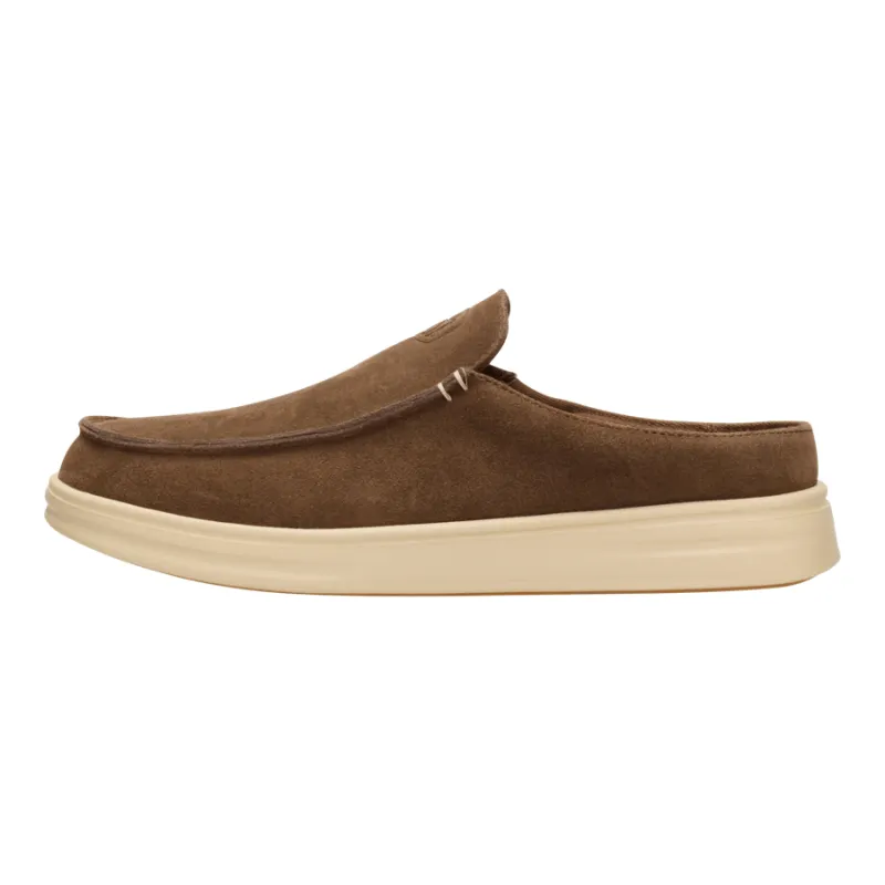 Paul Pro Mule Suede - Malt Brown/Boulder Tan made by Hey Dude
