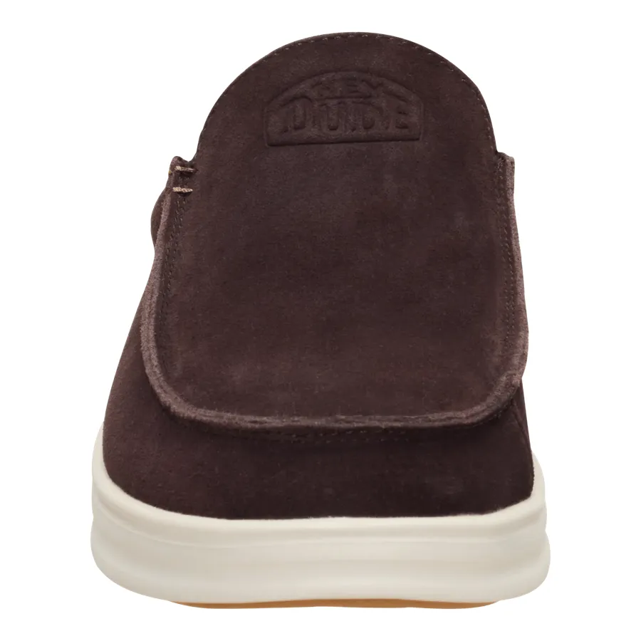 Paul Pro Mule Suede - Mole Brown/Downtown Brown sold by Hey Dude product image thumbnail 4