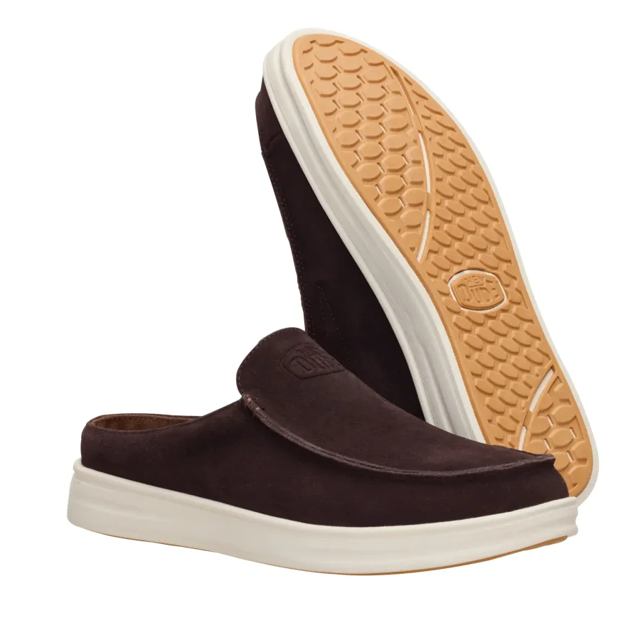 Paul Pro Mule Suede - Mole Brown/Downtown Brown sold by Hey Dude product image thumbnail 3