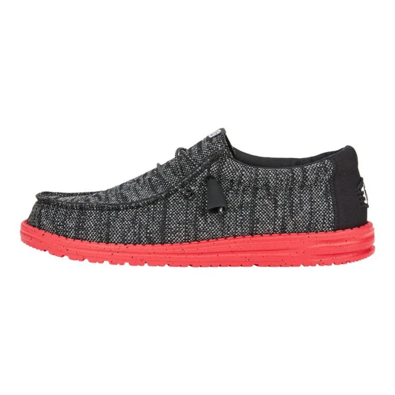 Wally Bring the Heat - Black/Red sold by Hey Dude