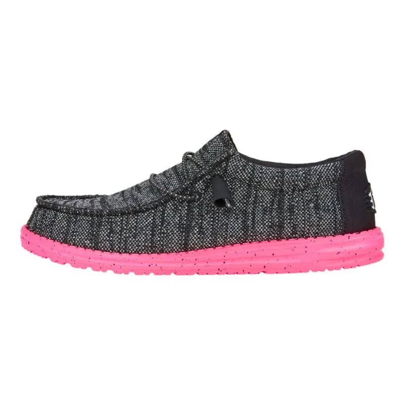 Wally Bring the Heat - Black/Pink sold by Hey Dude