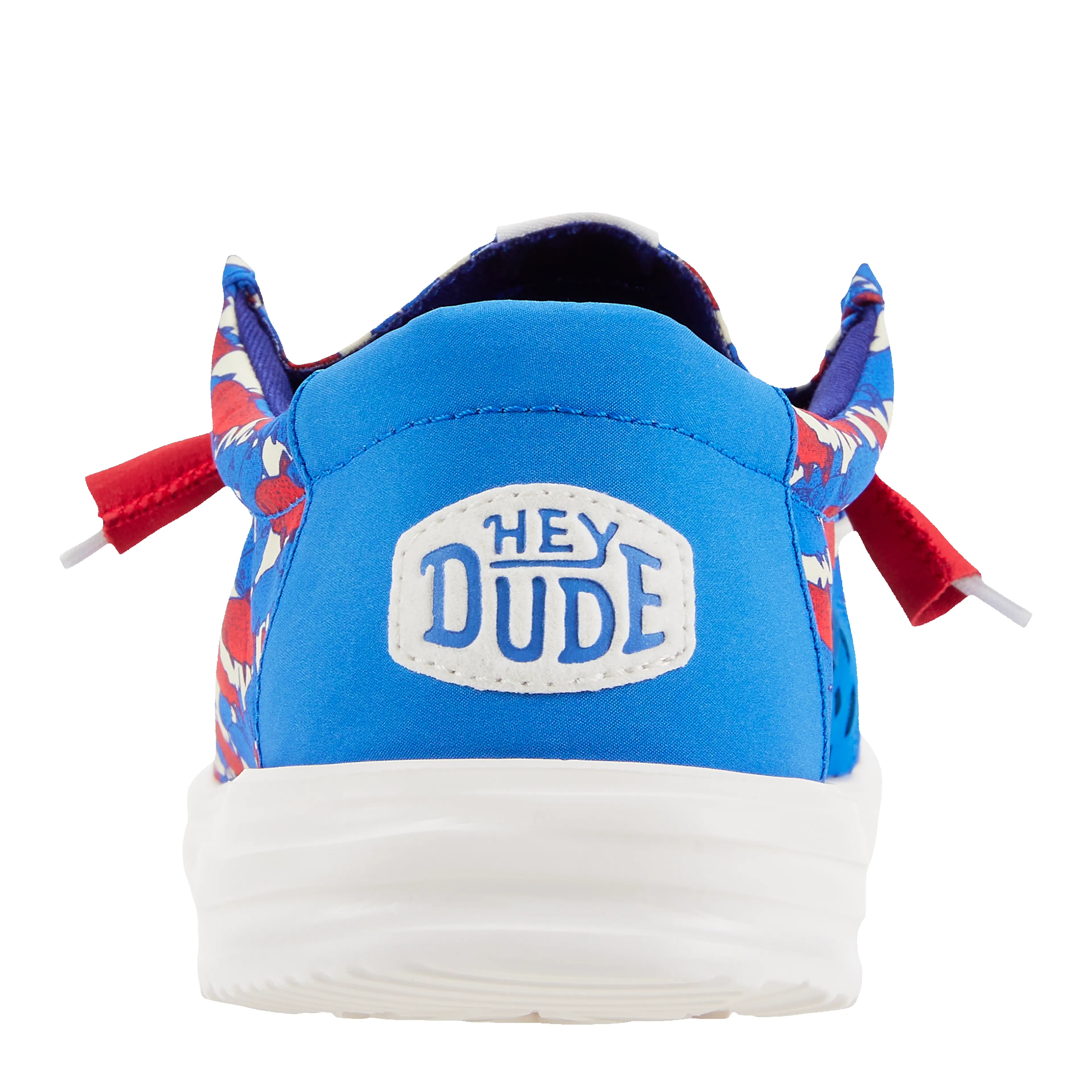 Wally H2O Fish Camo - White/Blue/Red sold by Hey Dude product image thumbnail 5