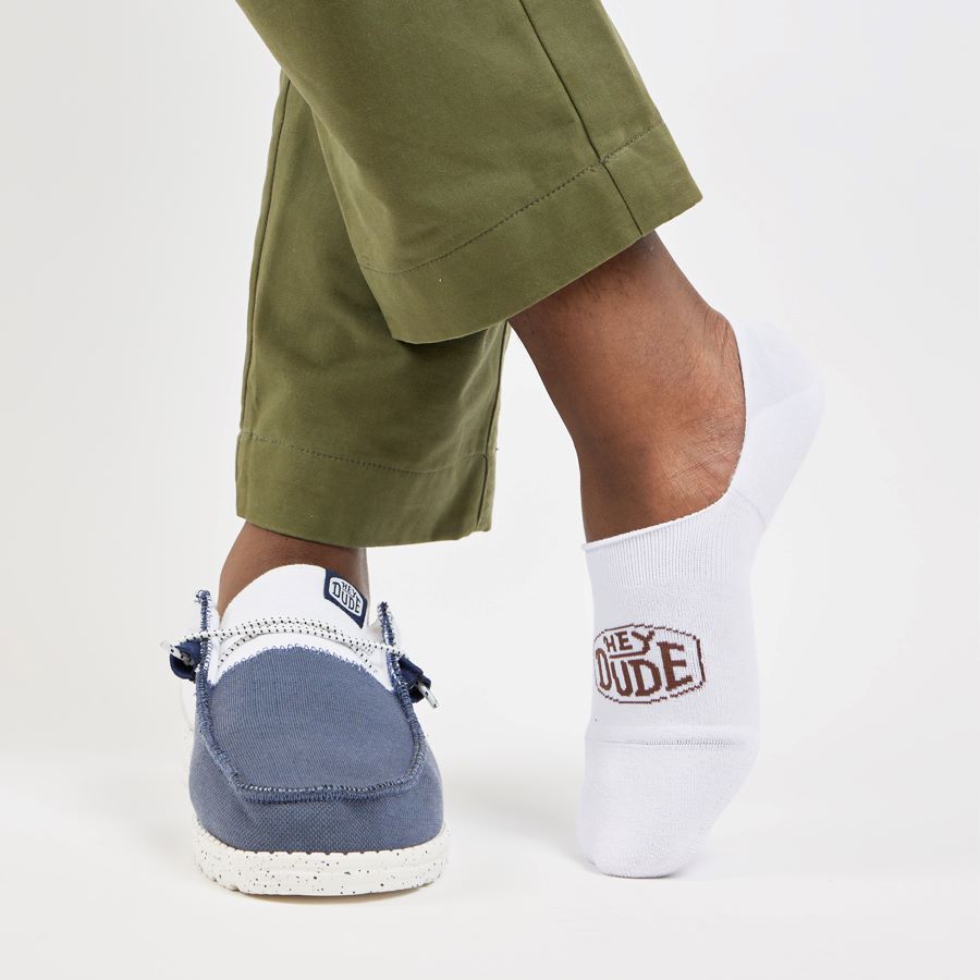 HEYDUDE™ No Show Socks - White sold by Hey Dude product image thumbnail 2