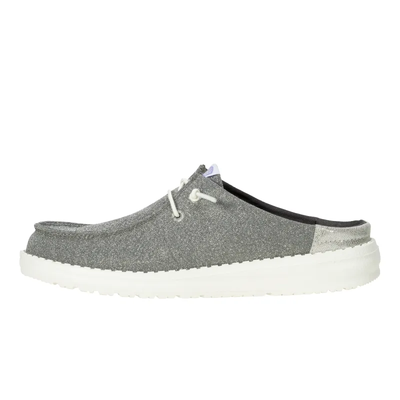 Wendy Slip Metallic Sparkle - Charcoal sold by Hey Dude