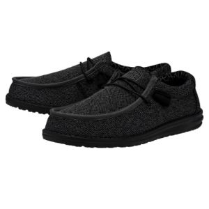 Wally Sox Wide - Micro Total Black sold by Hey Dude