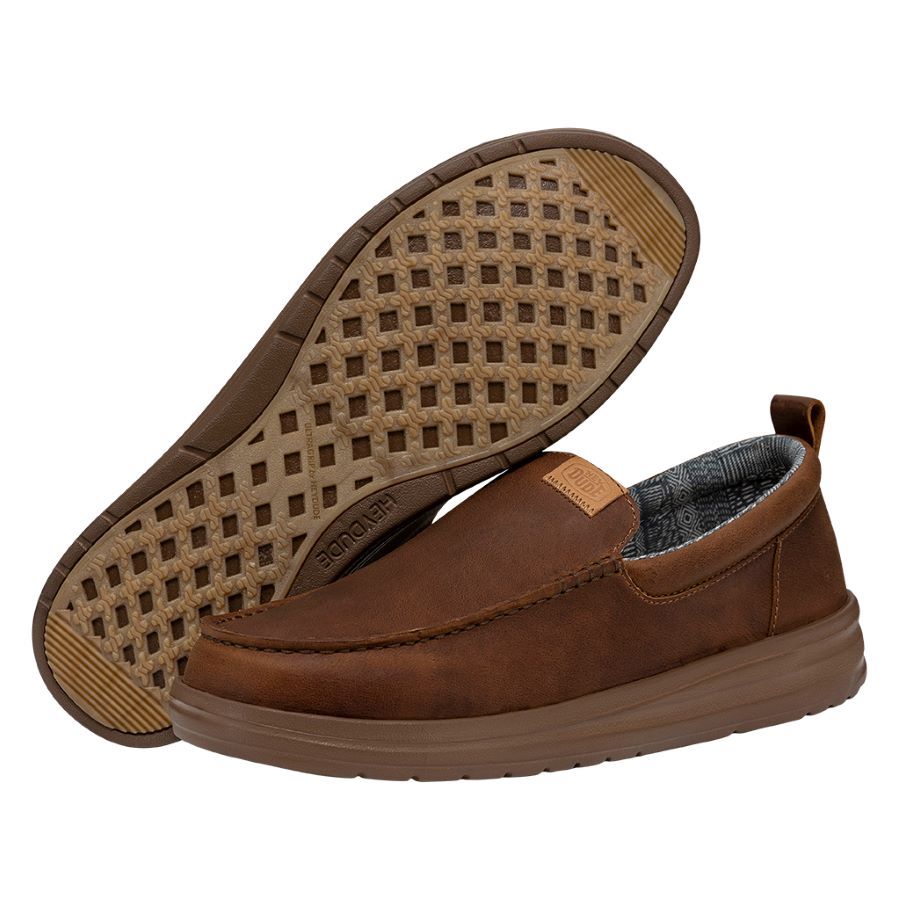 Wally Grip Moc Craft Leather - Brown sold by Hey Dude product image thumbnail 3
