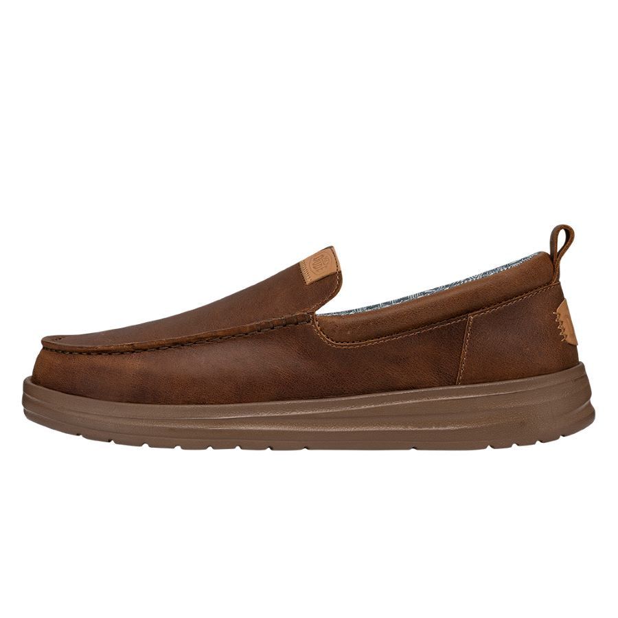 Wally Grip Moc Craft Leather - Brown sold by Hey Dude