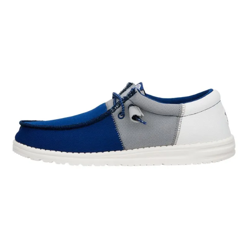 Wally Tri Varsity Sport Mesh - Navy/Grey sold by Hey Dude