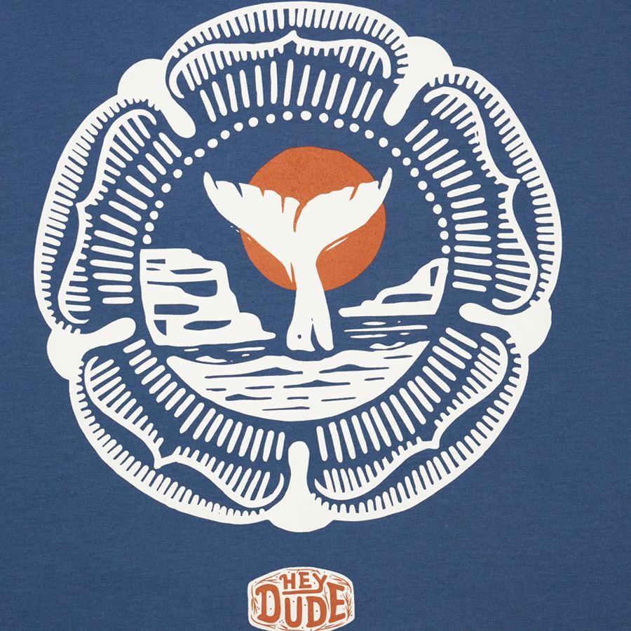 Jess Mudgett Whale Tee - Blue Jean sold by Hey Dude product image thumbnail 2