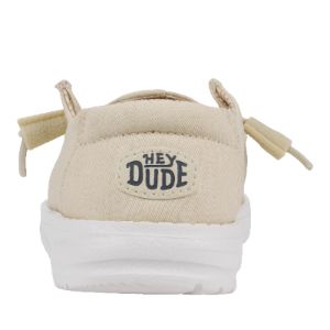 Wendy Youth Stretch Canvas - Off White sold by Hey Dude