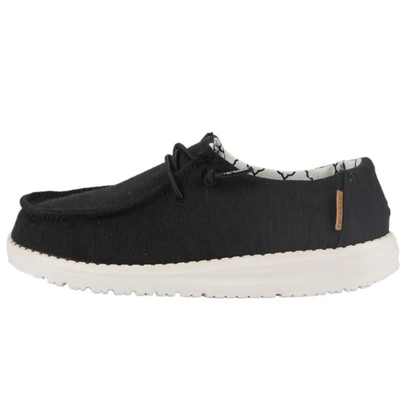 Wendy Youth Linen - Black sold by Hey Dude